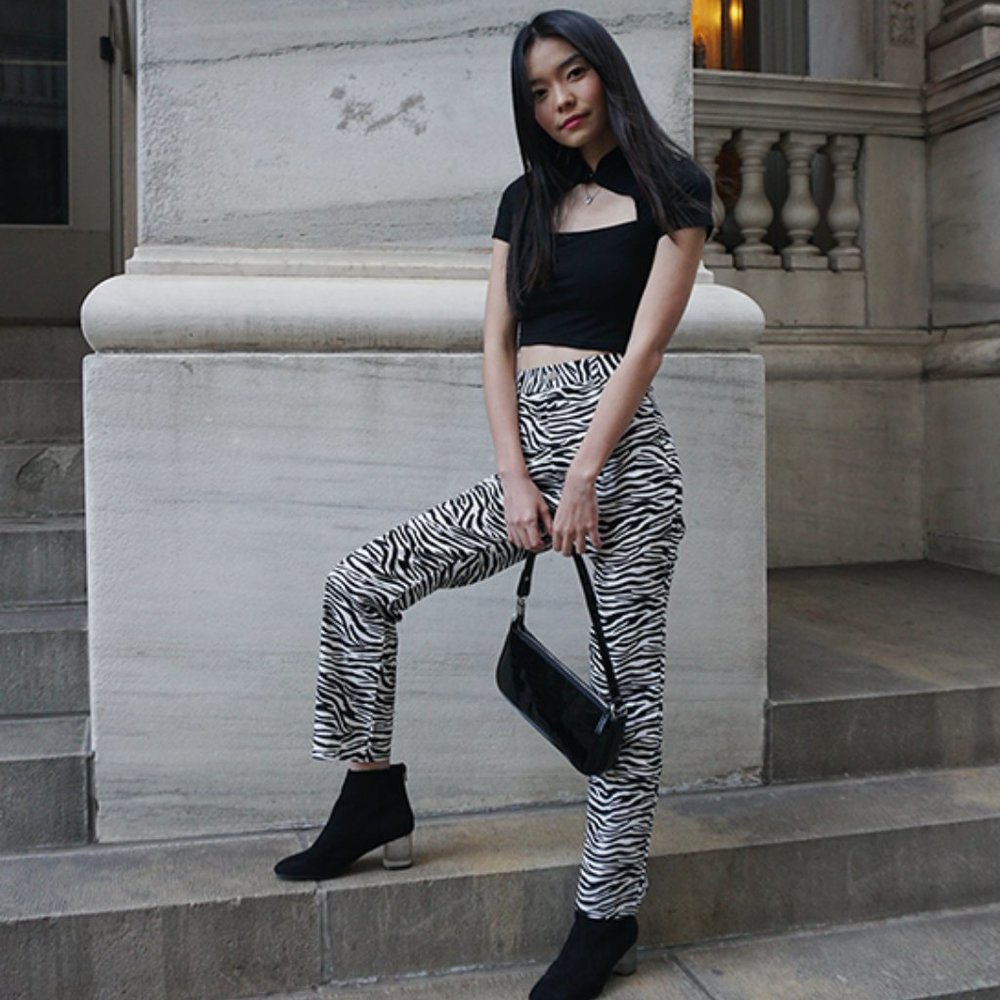 Untamed Zebra Print Pants
